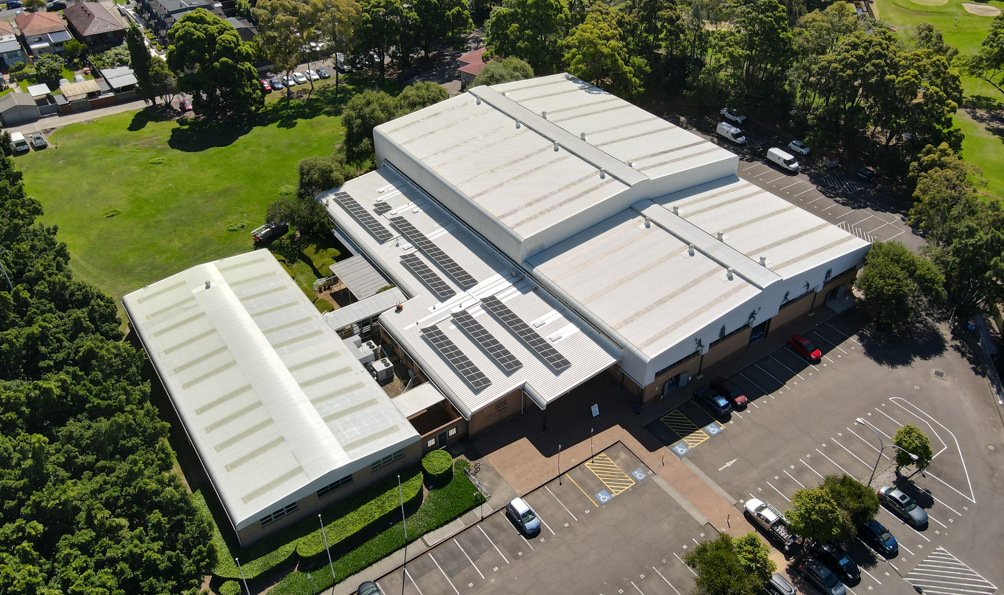 five dock leisure centre solar panels